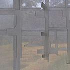Section A-B - hand-sanded, laser-cut, acrylic
sheet