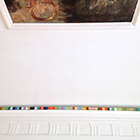 Untitled, Part I - Paint, wood cubes, metal frame