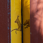 Her Wilderness (Hinge)- paint, ink